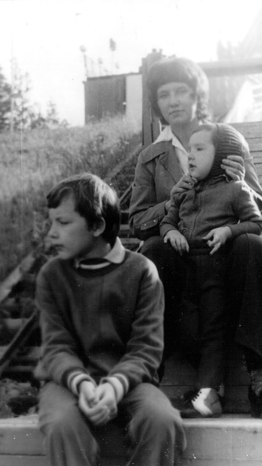 Faded family photograph